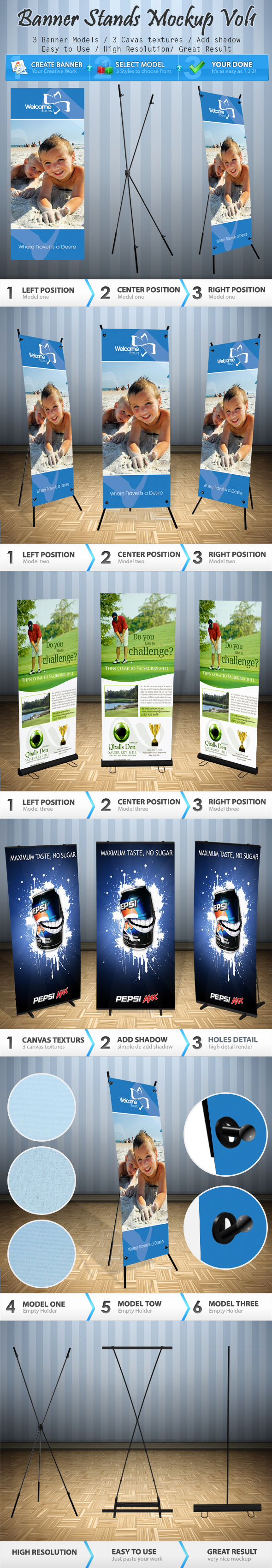 Banner Stands Mock-up Volume 1