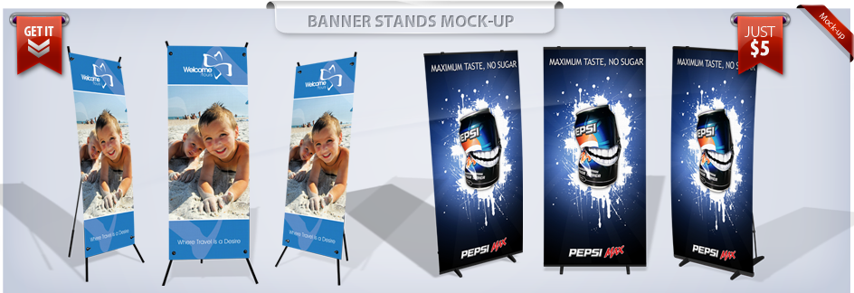 Banner Stands Mock-up Volume 1