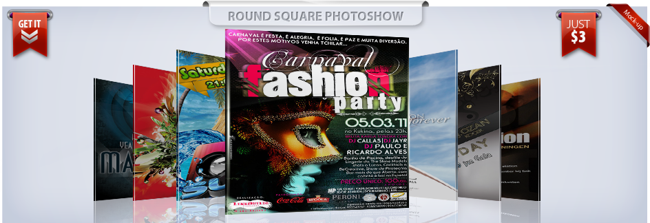 Round-Square-Photoshow-Mock-up Round Square Photoshow Mock-up