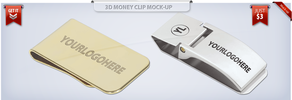 3D-Money-Clip-Mock-up 3D-Money-Clip-Mock-up