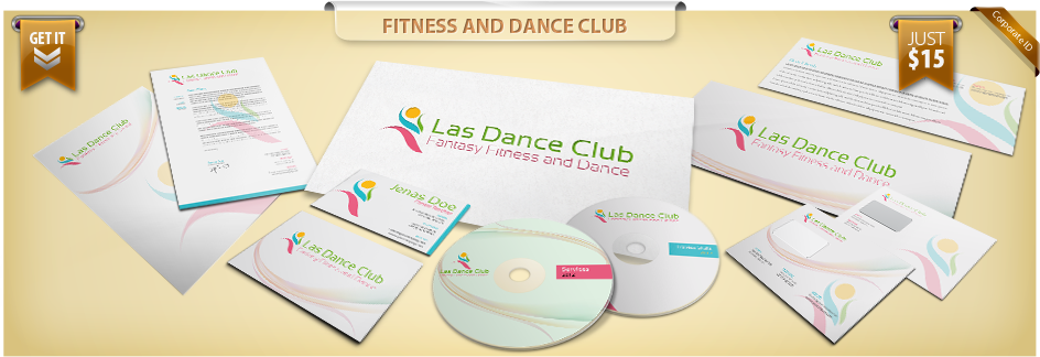 Fitness-and-Dance-Club Fitness and Dance Club Corporate Identity