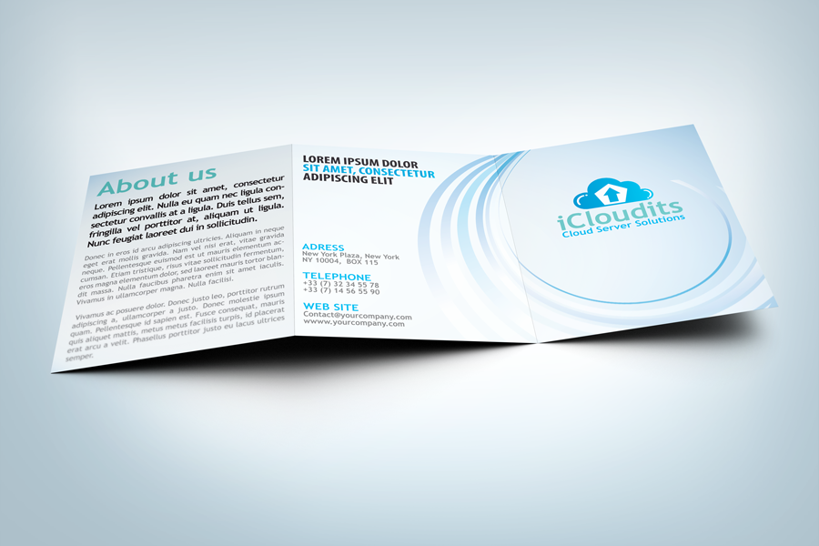 Professional Tri-fold Brochure Mockup V1