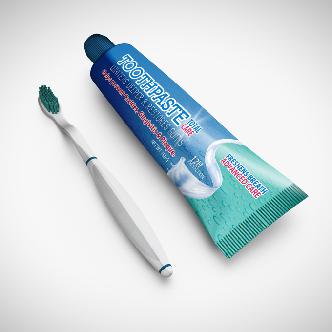 Toothpaste Packaging Mock-up