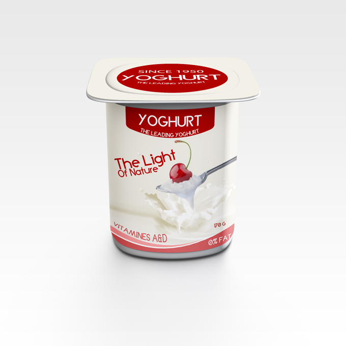 Yogurt packaging Mockup