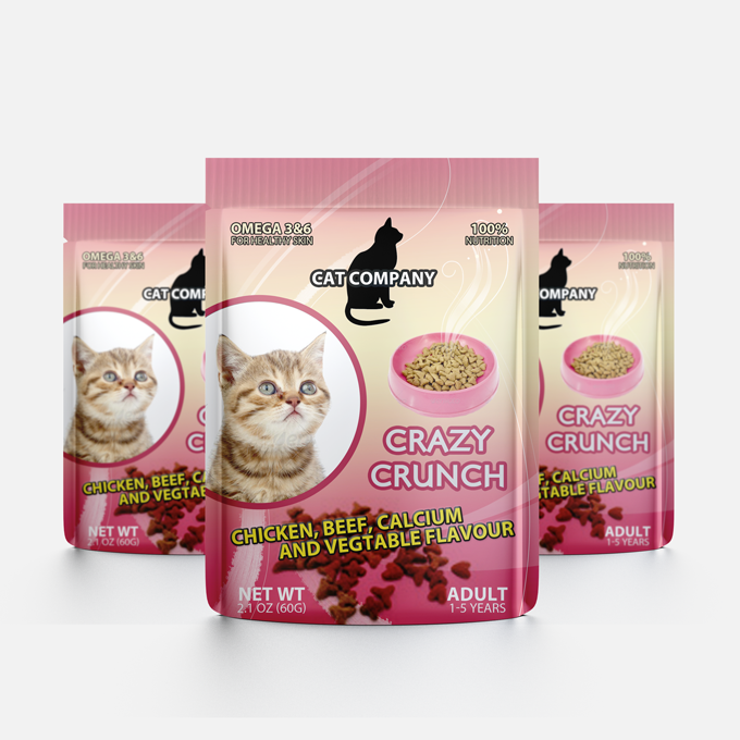 Cats Food Packaging Mock-up
