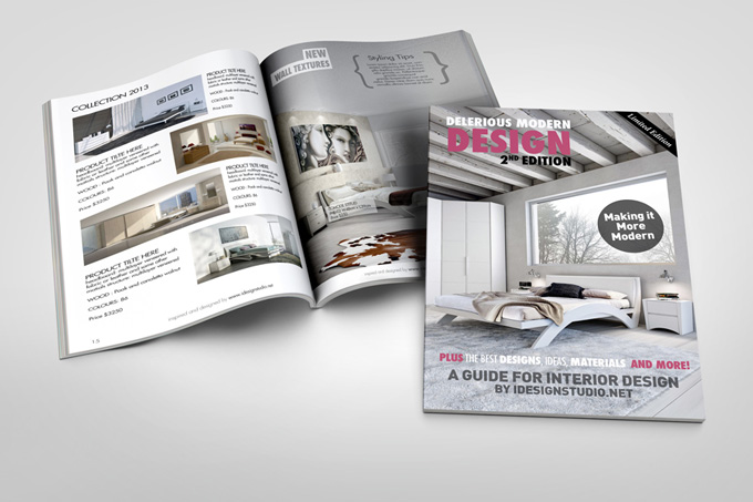 Photorealistic Brochure / Magazine Mock-up