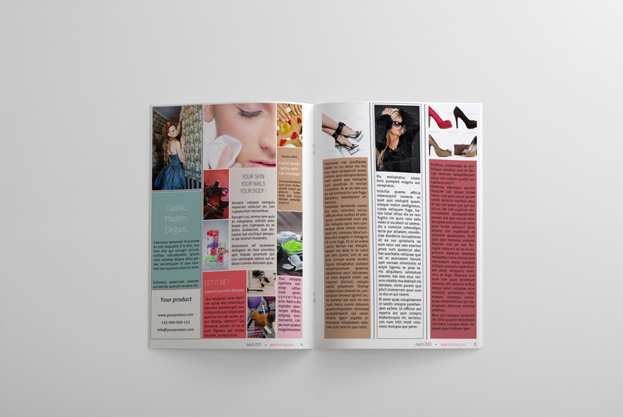 24 Pages Fashion Magazine Template