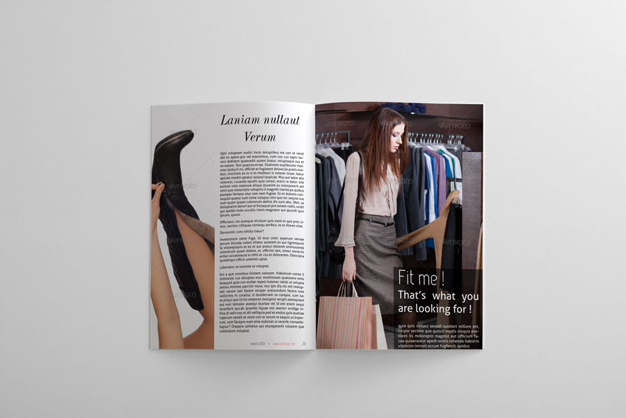 24 Pages Fashion Magazine Template