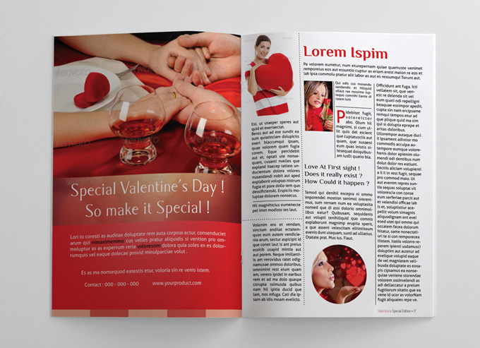 24 Pages Valentine Magazine Template