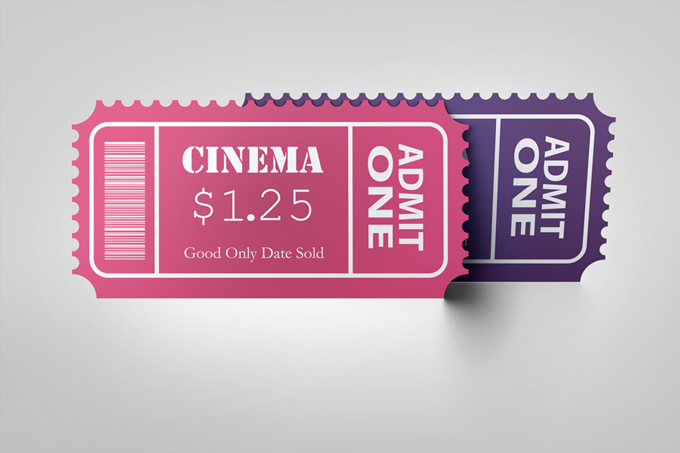Small Event Ticket Mockup