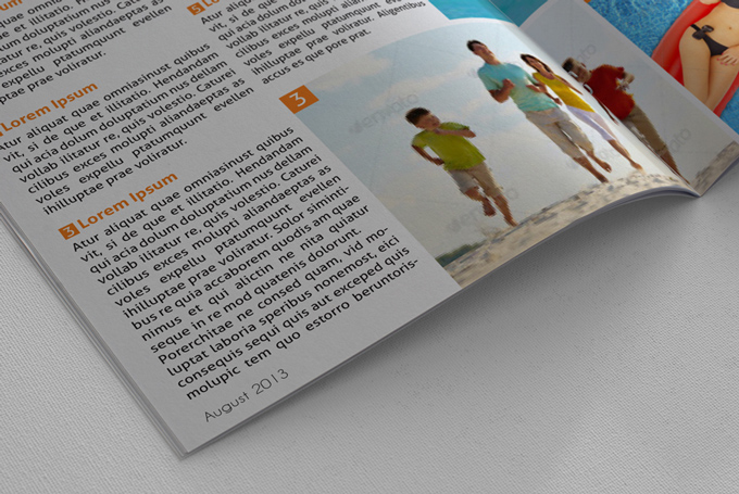 Summer Holidays Magazine Template