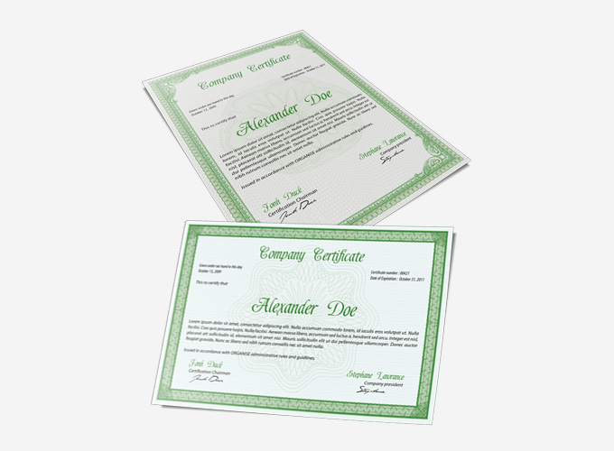 Certificate or Diploma Templates