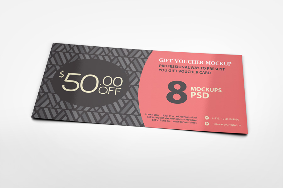 Gift Voucher Mockup