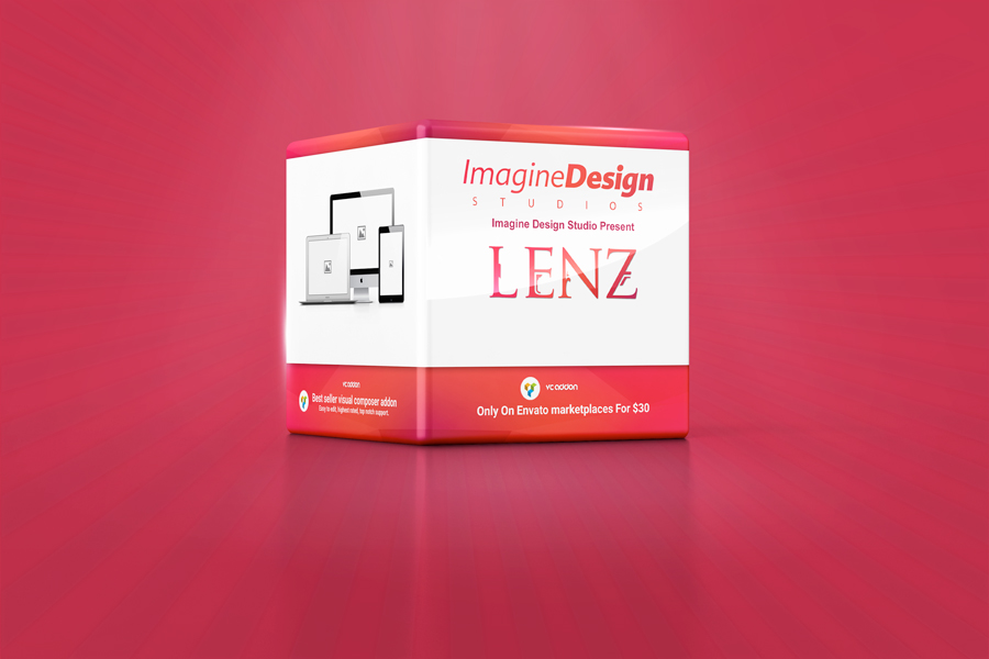 Promotional Cube Display Mockup