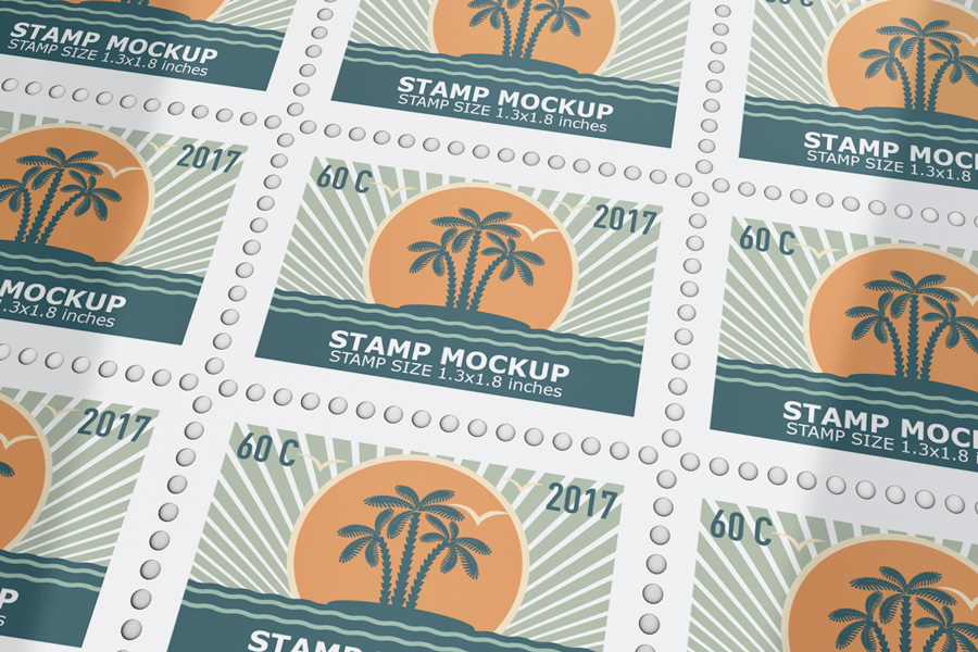 Stamps Mockup