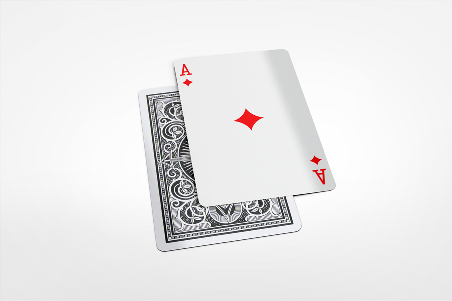 Bridge Playing Cards Mock-up