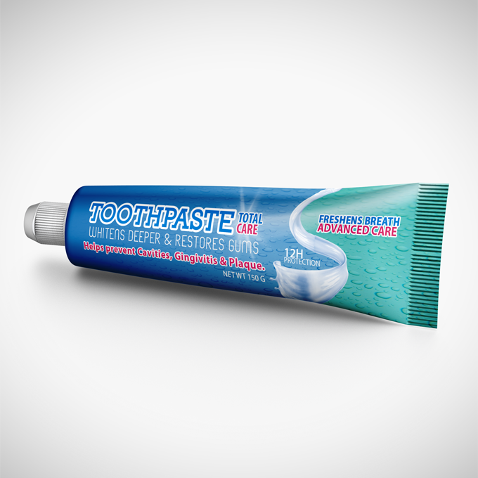 Download Toothpaste Packaging Mock-up | Products Mock-ups