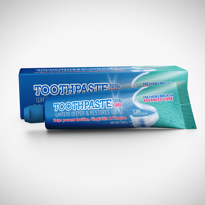 Download Toothpaste Packaging Mock-up | Products Mock-ups