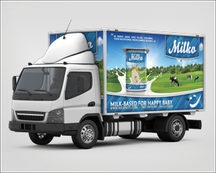 Lorry Branding Mock-Up | GraphicRiver