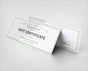 Gift Certificate Mockup