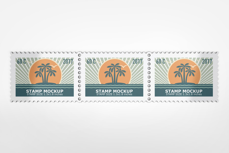 Stamps Mockup | www.idesignstudio.net